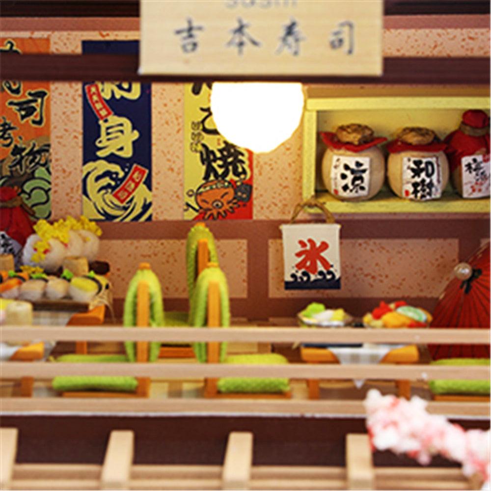 Sushi Haven Miniature Restaurant Kit - DIY Miniature by Extoril