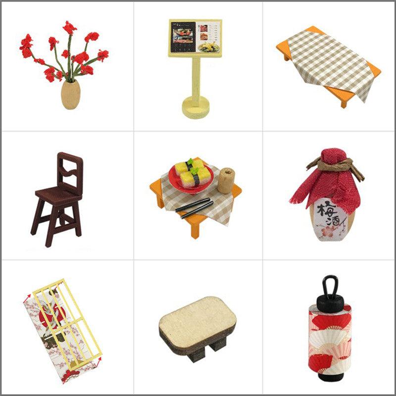 Sushi Haven Miniature Restaurant Kit - DIY Miniature by Extoril