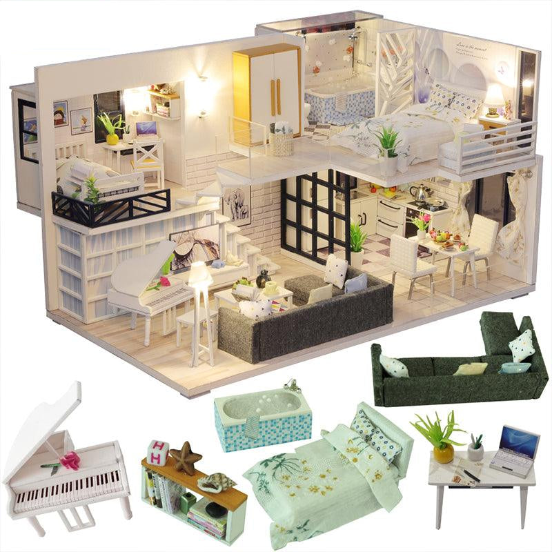 DIY Dollhouse Kit (Happy Time) - DIY Miniature by Extoril