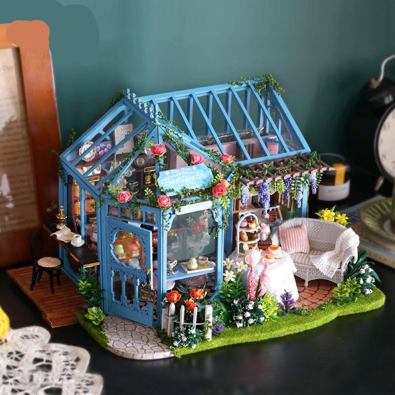 DIY Dollhouse Kit (Rose Garden Tea House) - DIY Miniature by Extoril