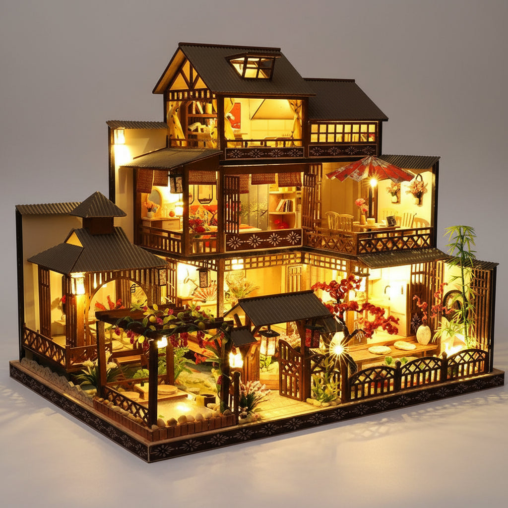 DIY Dollhouse Kit (Yaquan Court) - DIY Miniature by Extoril