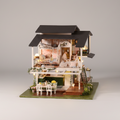 Enchanted Monet's Garden Miniature DIY Kit - DIY Miniature by Extoril