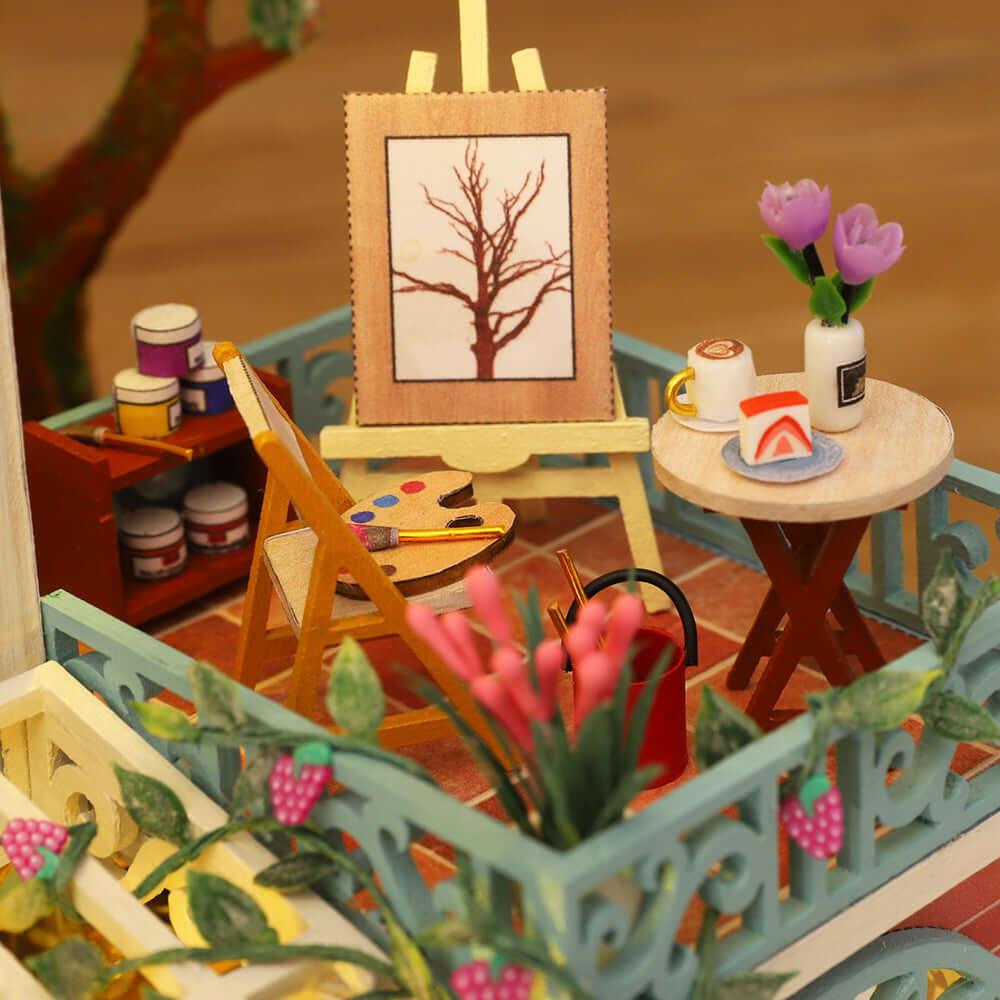 Tropical Jungle Resort Miniature DIY Kit - DIY Miniature by Extoril