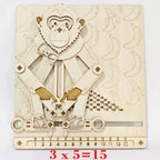 Educated Monkey Multiplication Wooden Puzzle - 3D Wooden Puzzle by Extoril