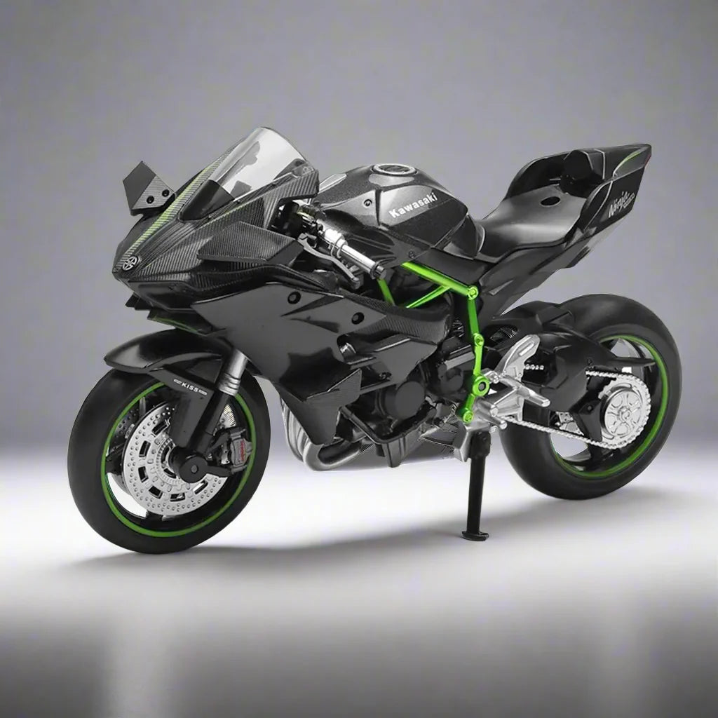 Elite 1:12 Ninja H2R Motorcycle Die-Cast Model - home decor by Extoril