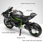 Elite 1:12 Ninja H2R Motorcycle Die-Cast Model - home decor by Extoril