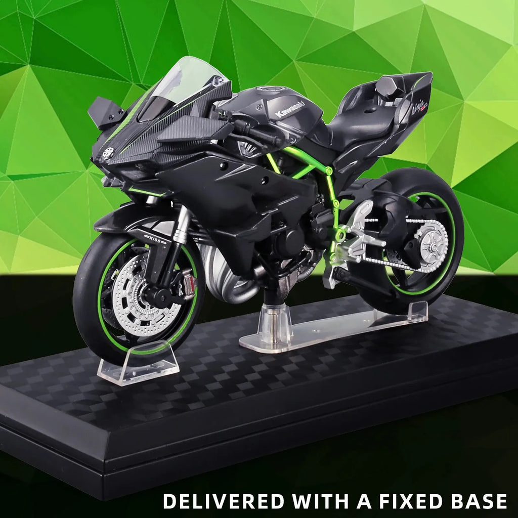 Elite 1:12 Ninja H2R Motorcycle Die-Cast Model - home decor by Extoril