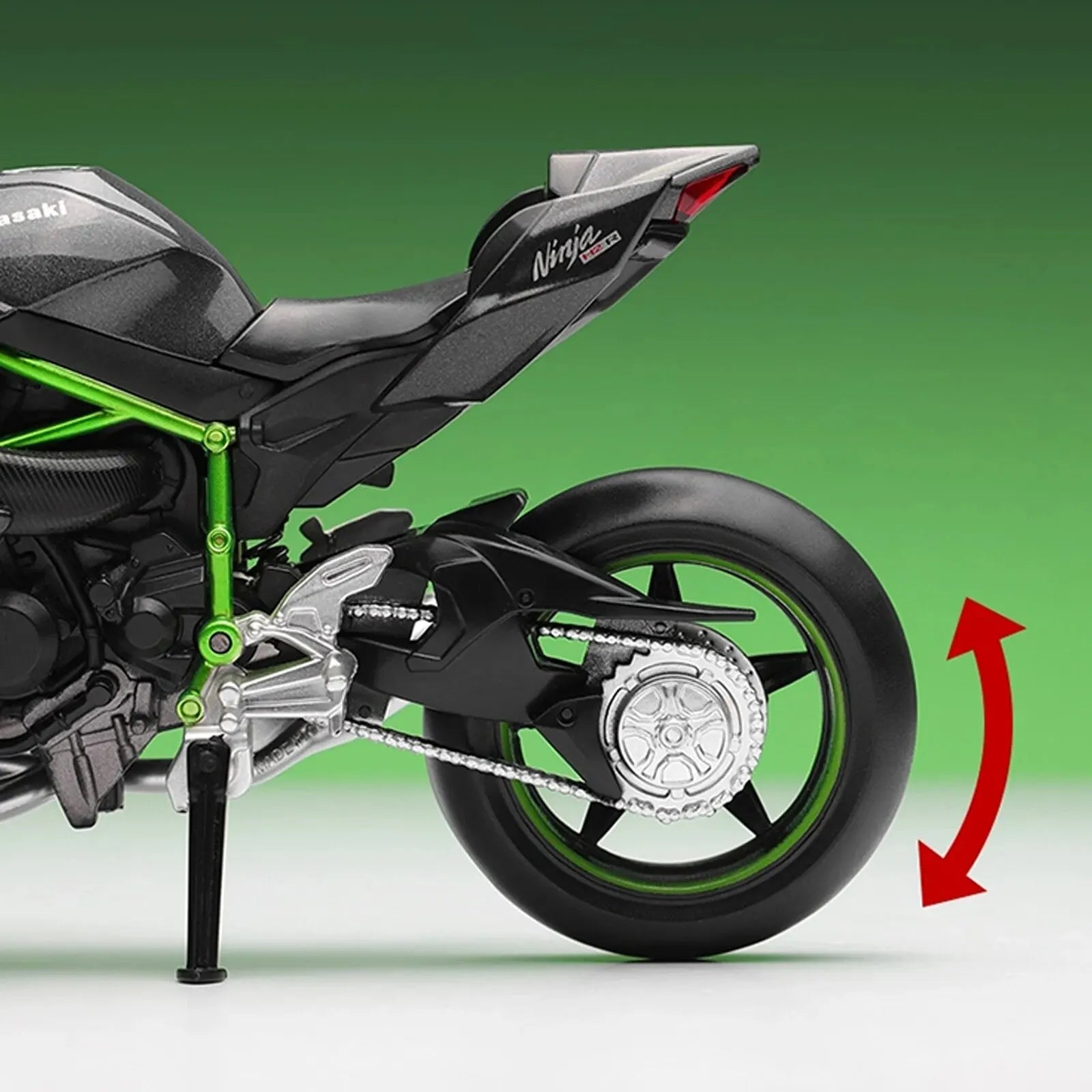 Elite 1:12 Ninja H2R Motorcycle Die-Cast Model - home decor by Extoril