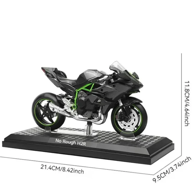 Elite 1:12 Ninja H2R Motorcycle Die-Cast Model - home decor by Extoril