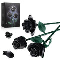 Eternal Black Rose Bouquet Building Blocks - DIY Flower by Extoril