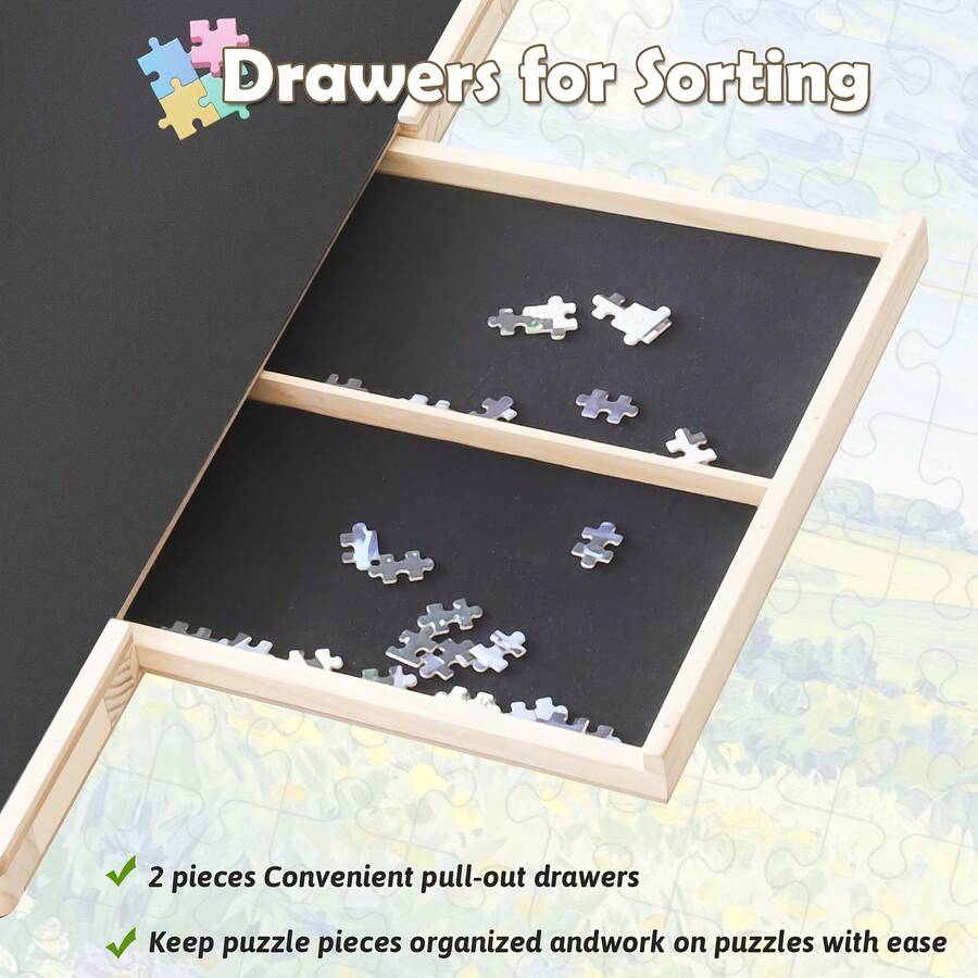 Rotating Puzzle Board with Drawers 1500 Piece -  by Extoril