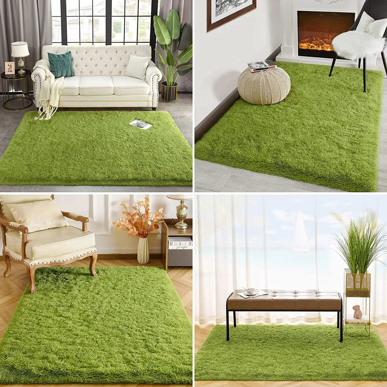 Fluffy Plush Shag Area Rug - home decor by Extoril