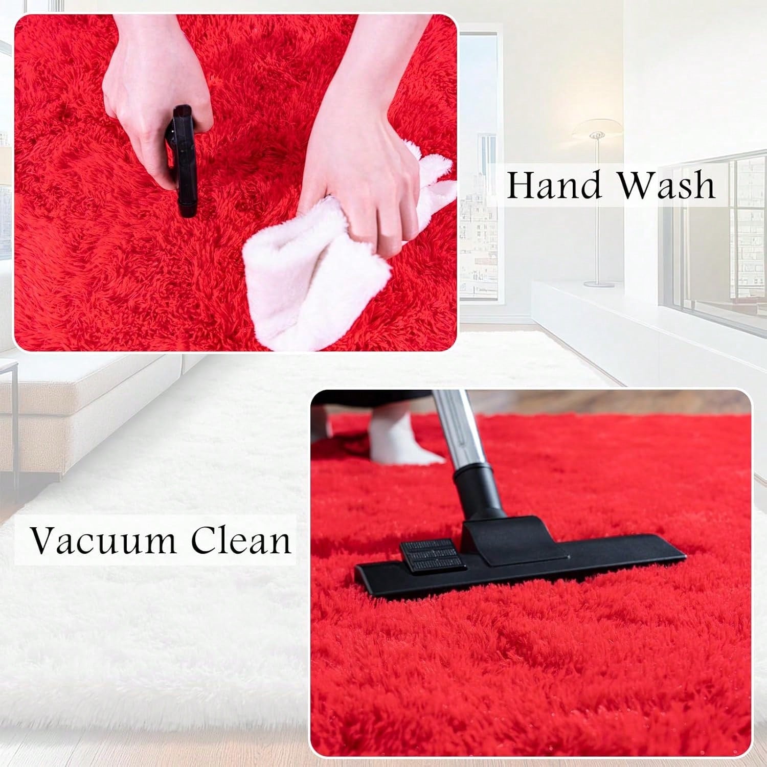 Fluffy Plush Shag Area Rug - home decor by Extoril