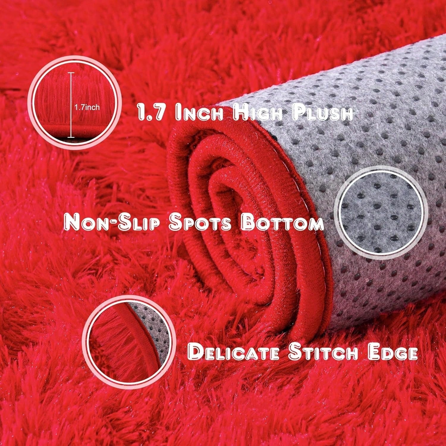 Fluffy Plush Shag Area Rug - home decor by Extoril