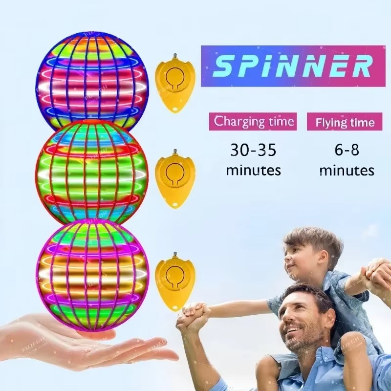 Flying Orb Ball LED Hover Spinner - Gadget by Extoril