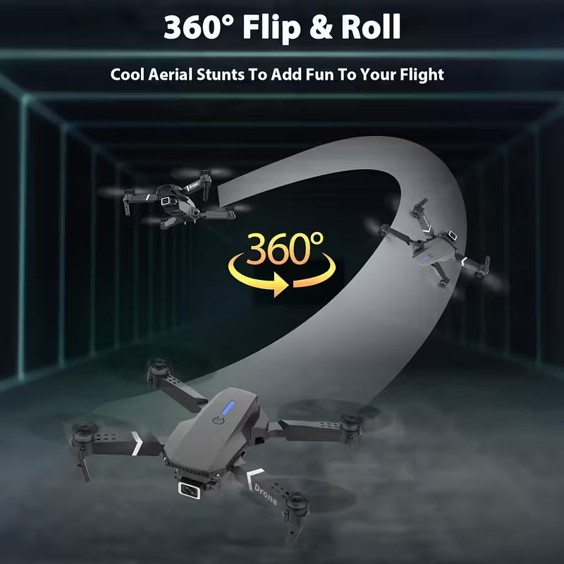 Foldable E88 Pro RC Drone 4K Camera - Gadget by Extoril