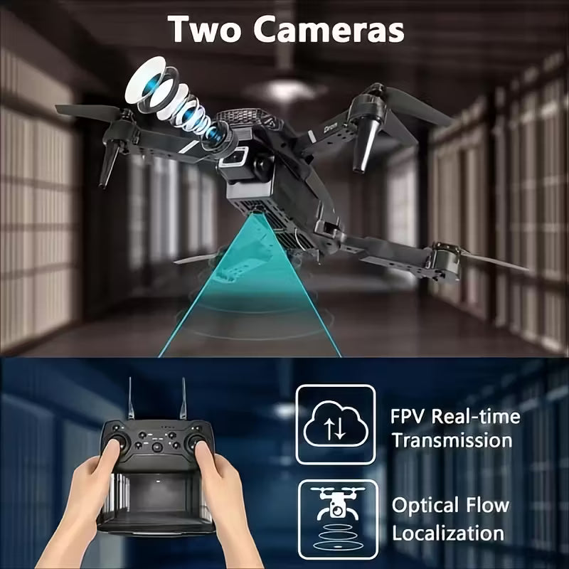 Foldable E88 Pro RC Drone 4K Camera - Gadget by Extoril