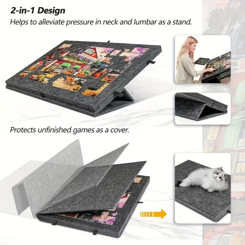 Puzzle Board with Drawers 1500 Piece - 3D Wooden Puzzle by Extoril