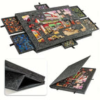 Puzzle Board with Drawers 1500 Piece - 3D Wooden Puzzle by Extoril