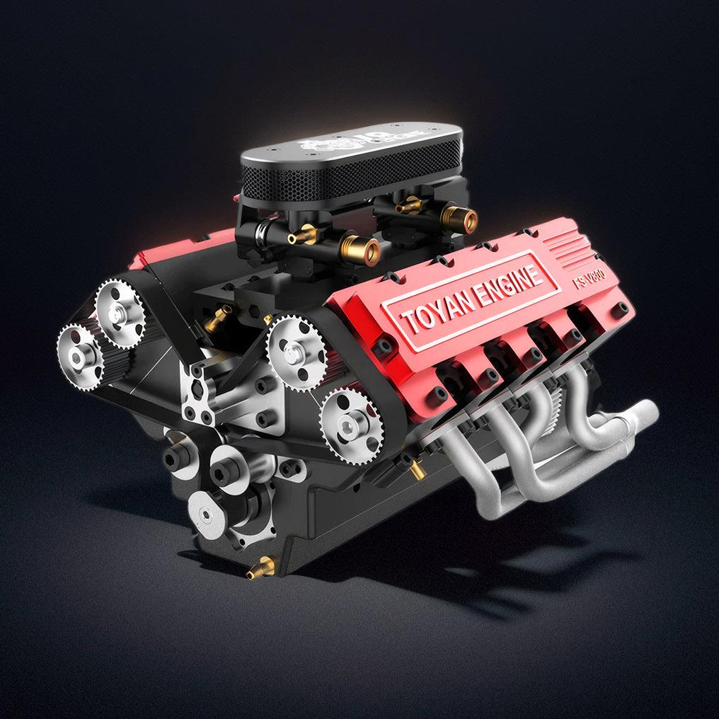 DIY V8 Engine Model That Run 28cc Gasoline/Nitro Engine KIT FS-V800 - DIY Engine Model by Extoril