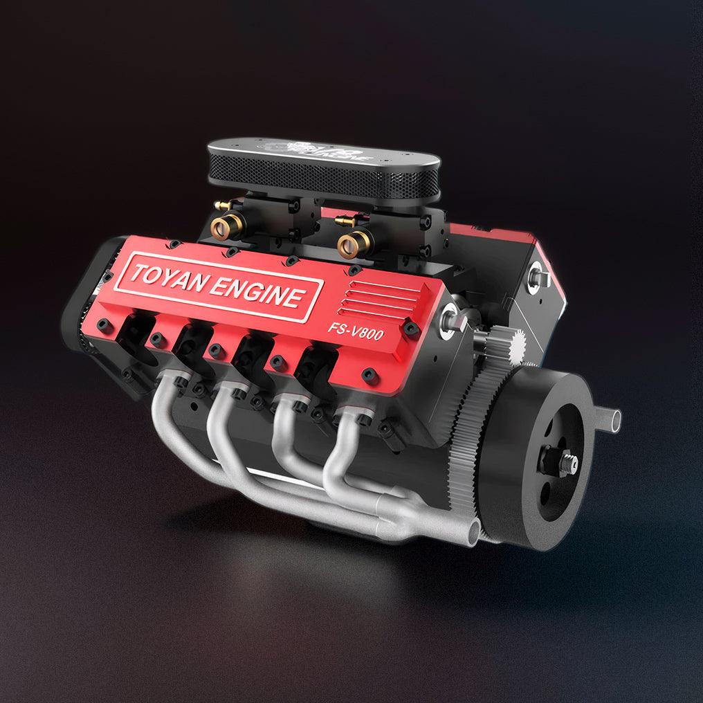 DIY V8 Engine Model That Run 28cc Gasoline/Nitro Engine KIT FS-V800 - DIY Engine Model by Extoril