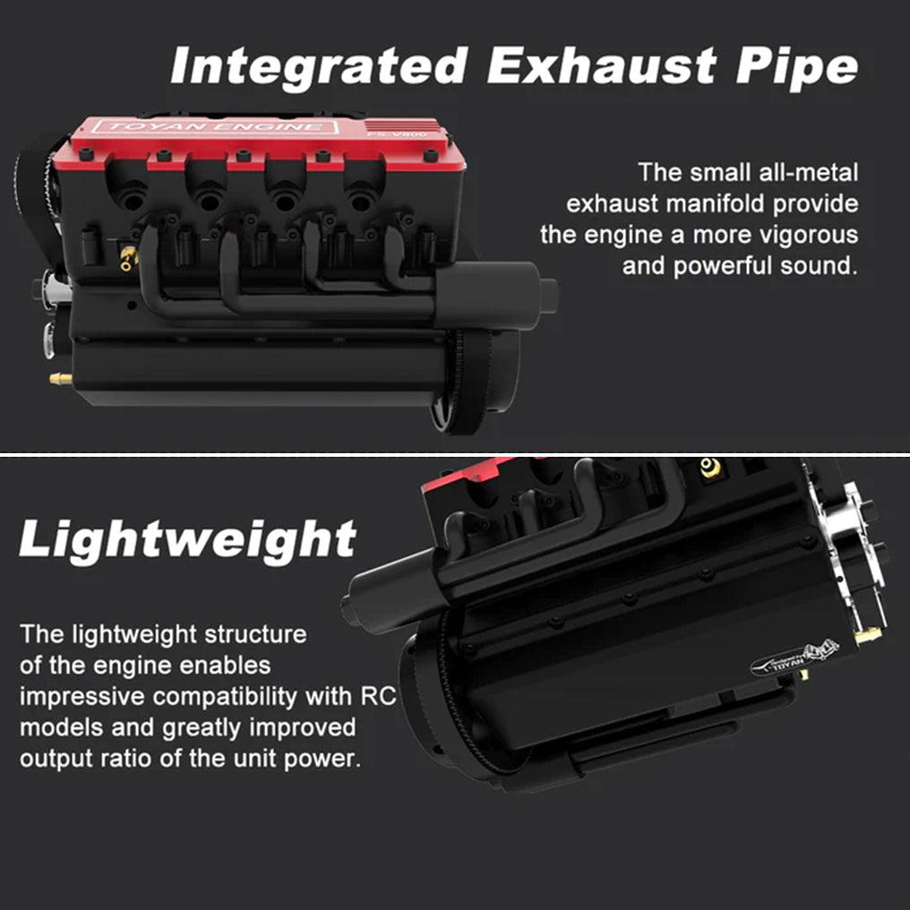 DIY V8 Engine Model That Run 28cc Gasoline/Nitro Engine KIT FS-V800 - DIY Engine Model by Extoril