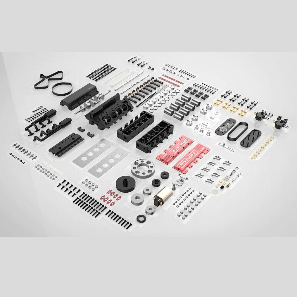 DIY V8 Engine Model That Run 28cc Gasoline/Nitro Engine KIT FS-V800 - DIY Engine Model by Extoril