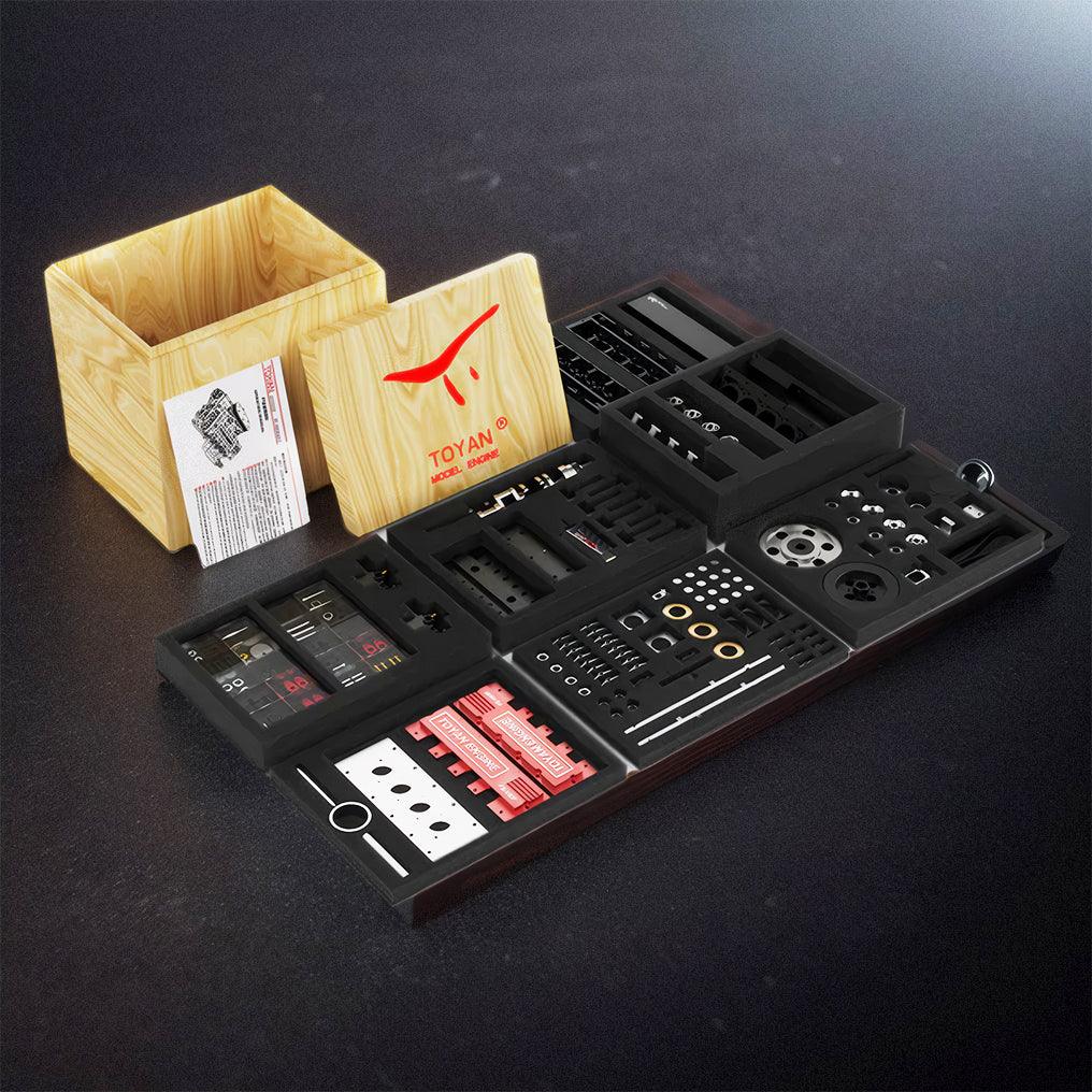 DIY V8 Engine Model That Run 28cc Gasoline/Nitro Engine KIT FS-V800 - DIY Engine Model by Extoril