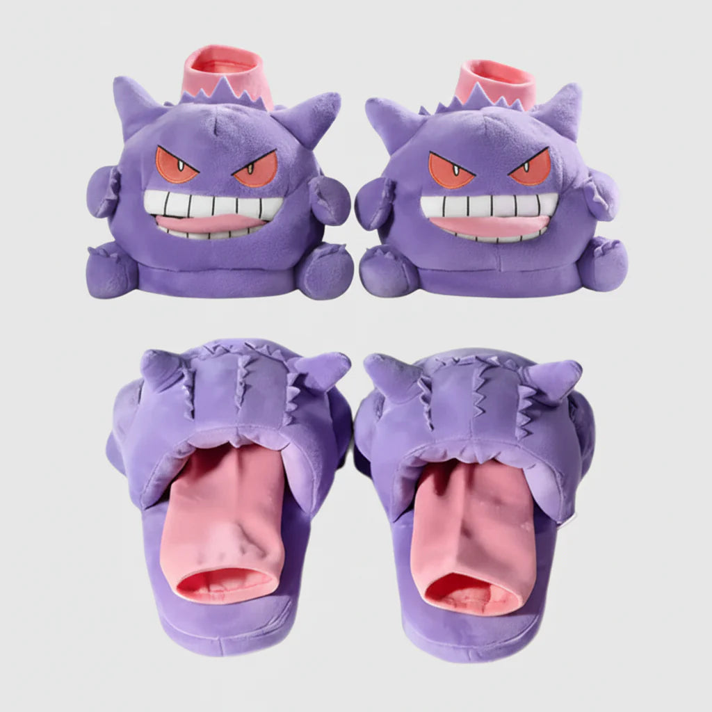 Pokemon Gengar Plush Slippers Tongue Out - Gadget by Extoril