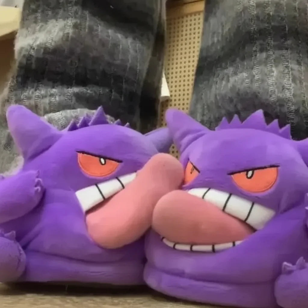 Pokemon Gengar Plush Slippers Tongue Out - Gadget by Extoril