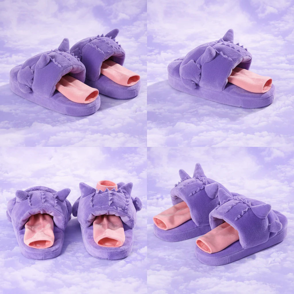 Pokemon Gengar Plush Slippers Tongue Out - Gadget by Extoril