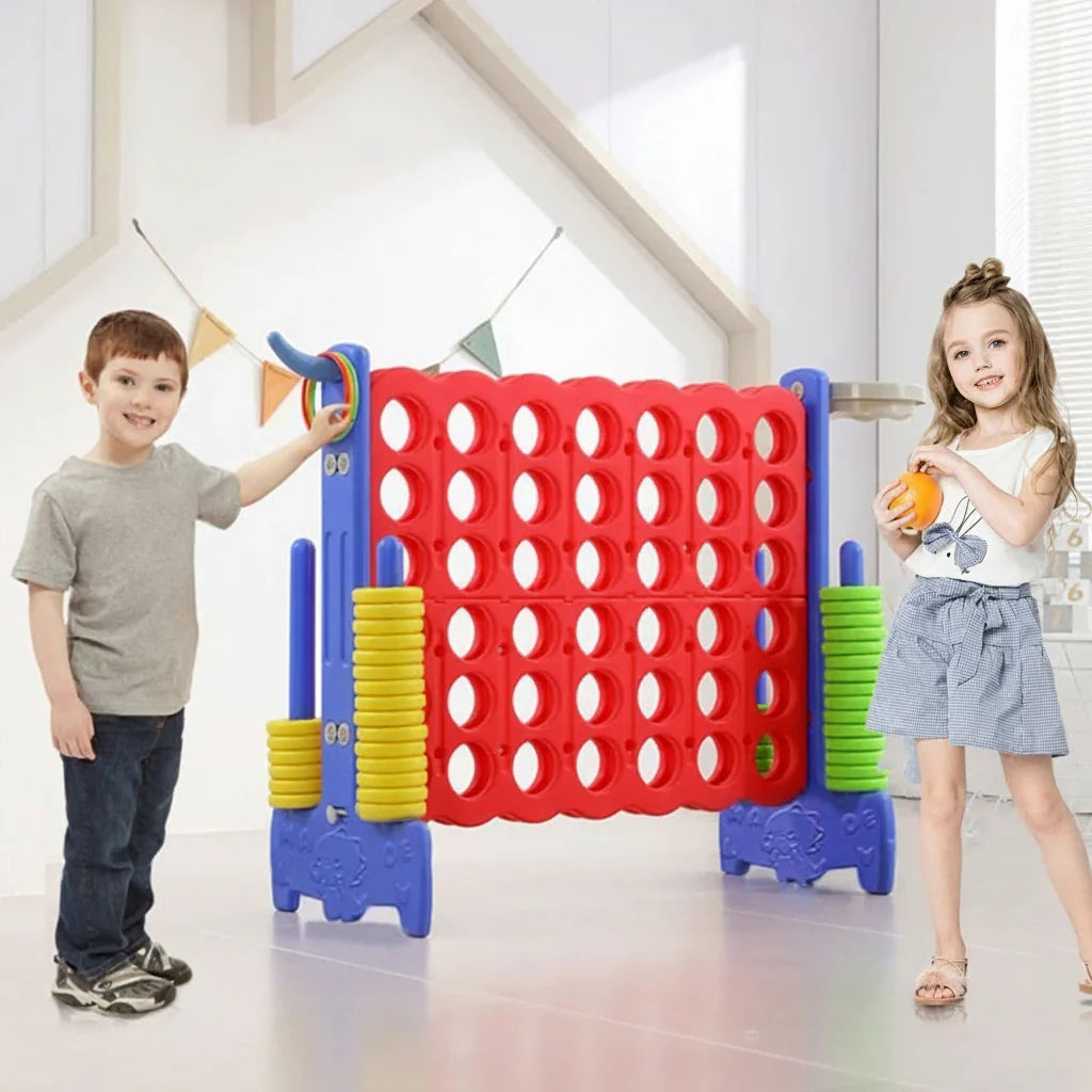 Giant 4 Ft Connect 4 Outdoor Yard Game 3-in-1 - Gadget by Extoril