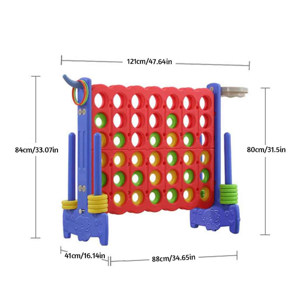 Giant 4 Ft Connect 4 Outdoor Yard Game 3-in-1 - Gadget by Extoril