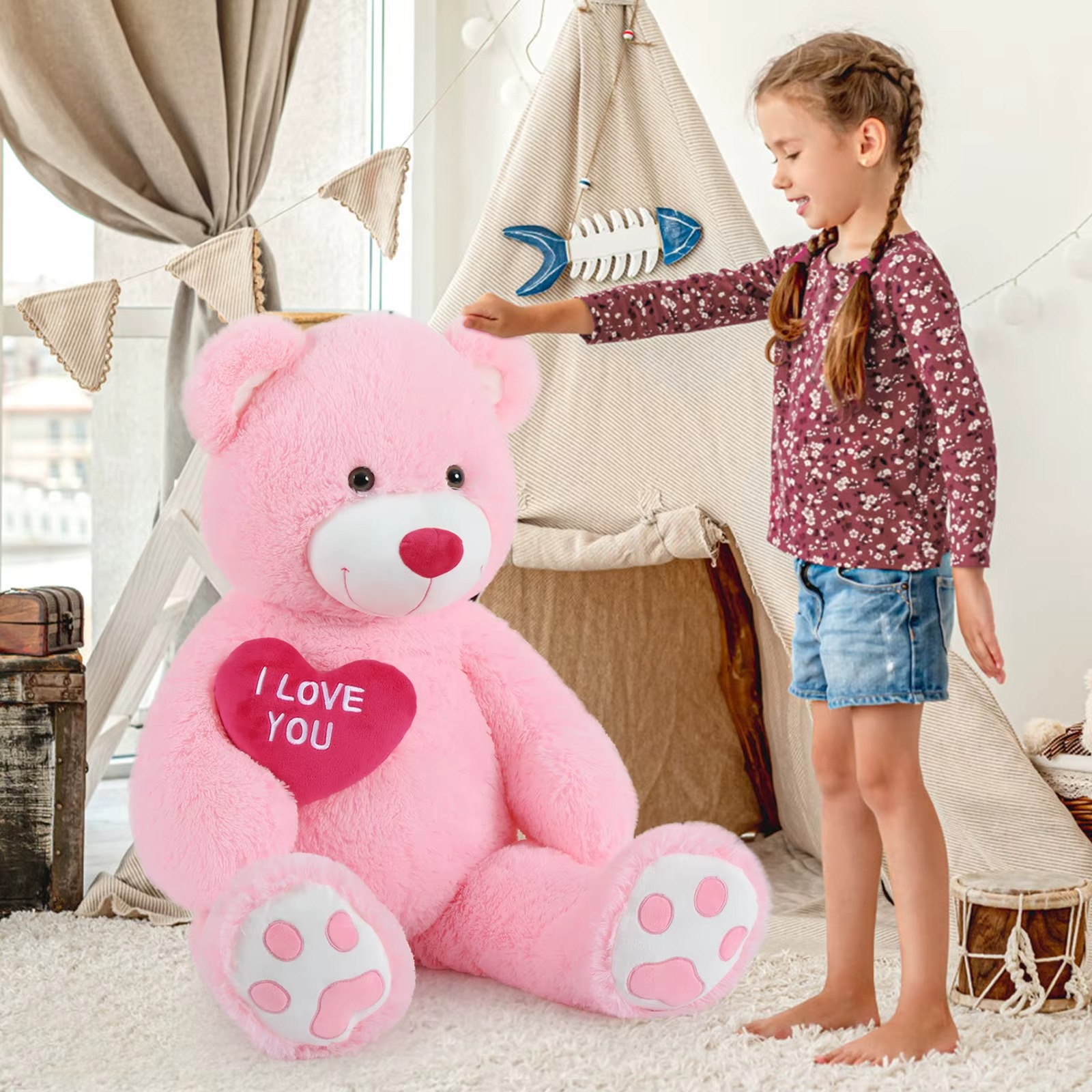 Giant Stuffed Teddy Bear - Figurine by Extoril