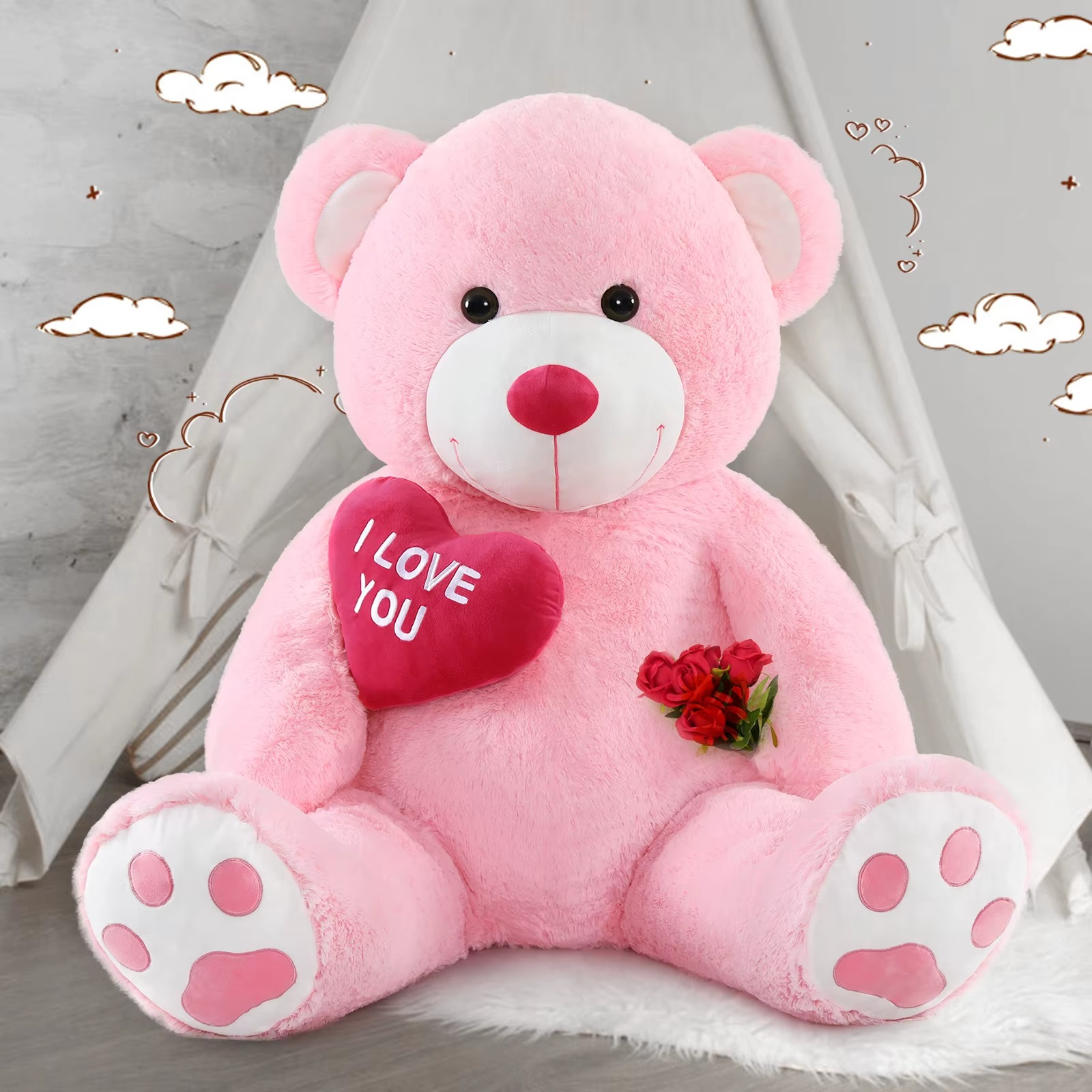 Giant Stuffed Teddy Bear - Figurine by Extoril