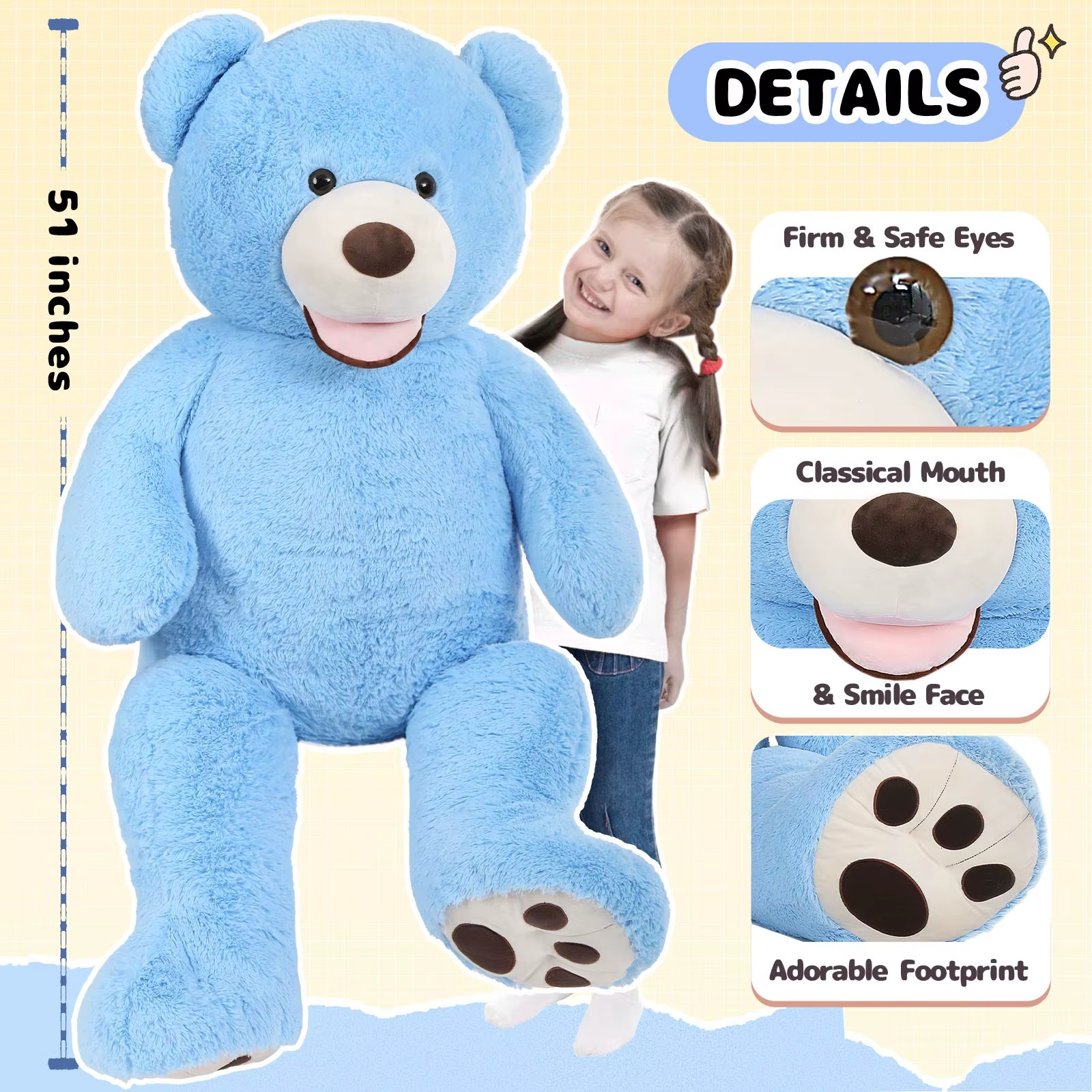 Giant Stuffed Teddy Bear - Figurine by Extoril