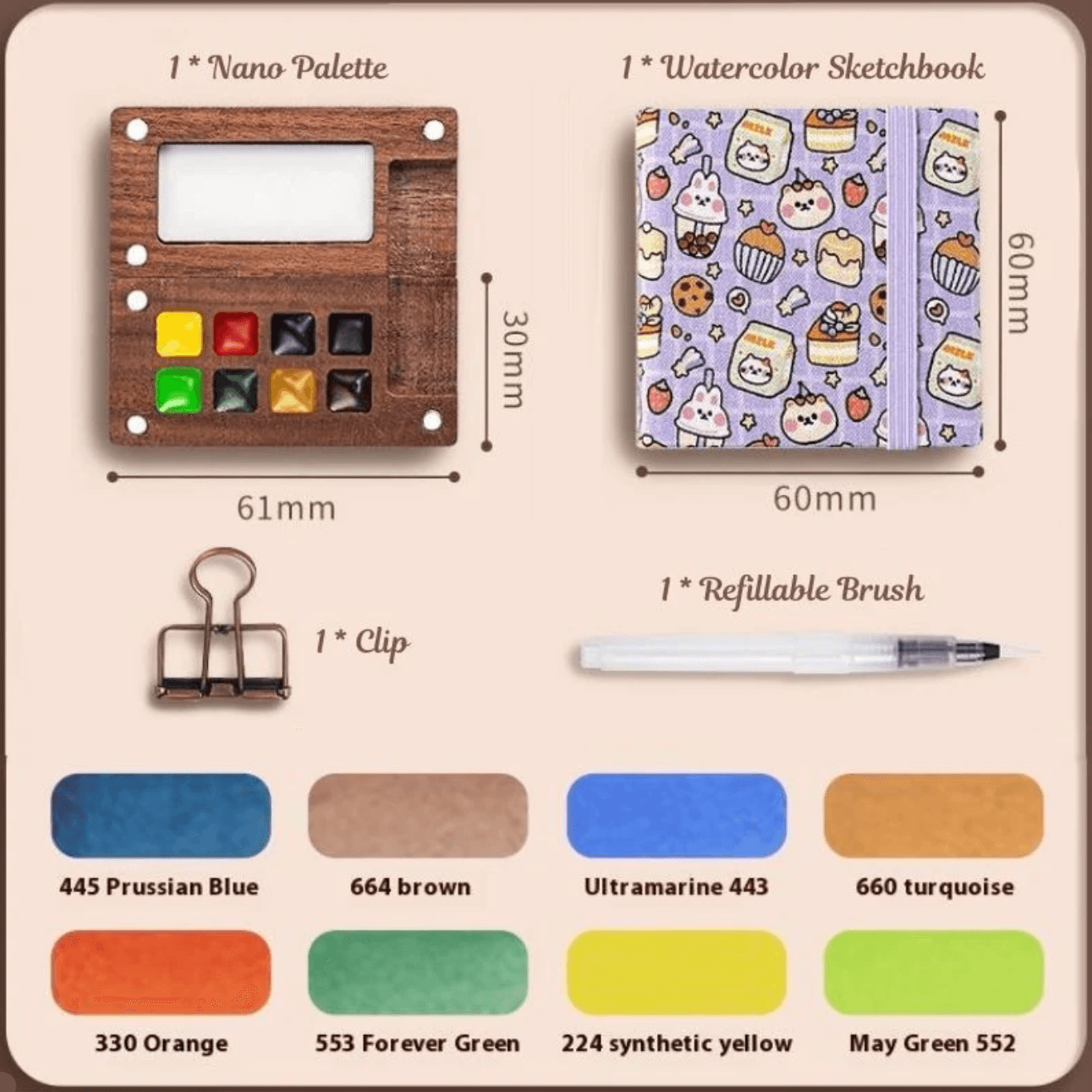 Pocket-Sized Watercolor Kit: Paint Anywhere, Anytime! - Gadget by Extoril
