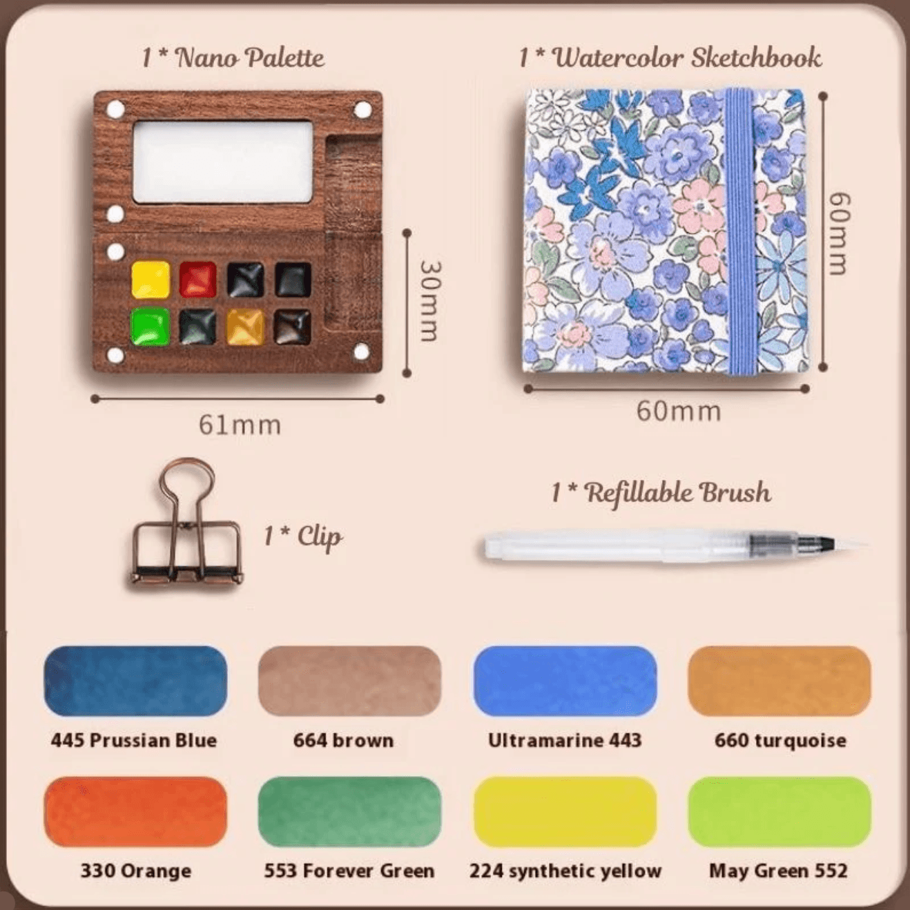 Pocket-Sized Watercolor Kit: Paint Anywhere, Anytime! - Gadget by Extoril