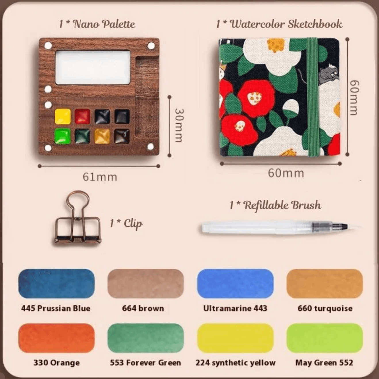 Pocket-Sized Watercolor Kit: Paint Anywhere, Anytime! - Gadget by Extoril