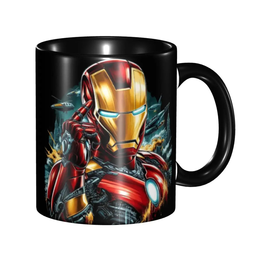Iron Man Coffee Mug Ceramic 11oz Gift - home decor by Extoril