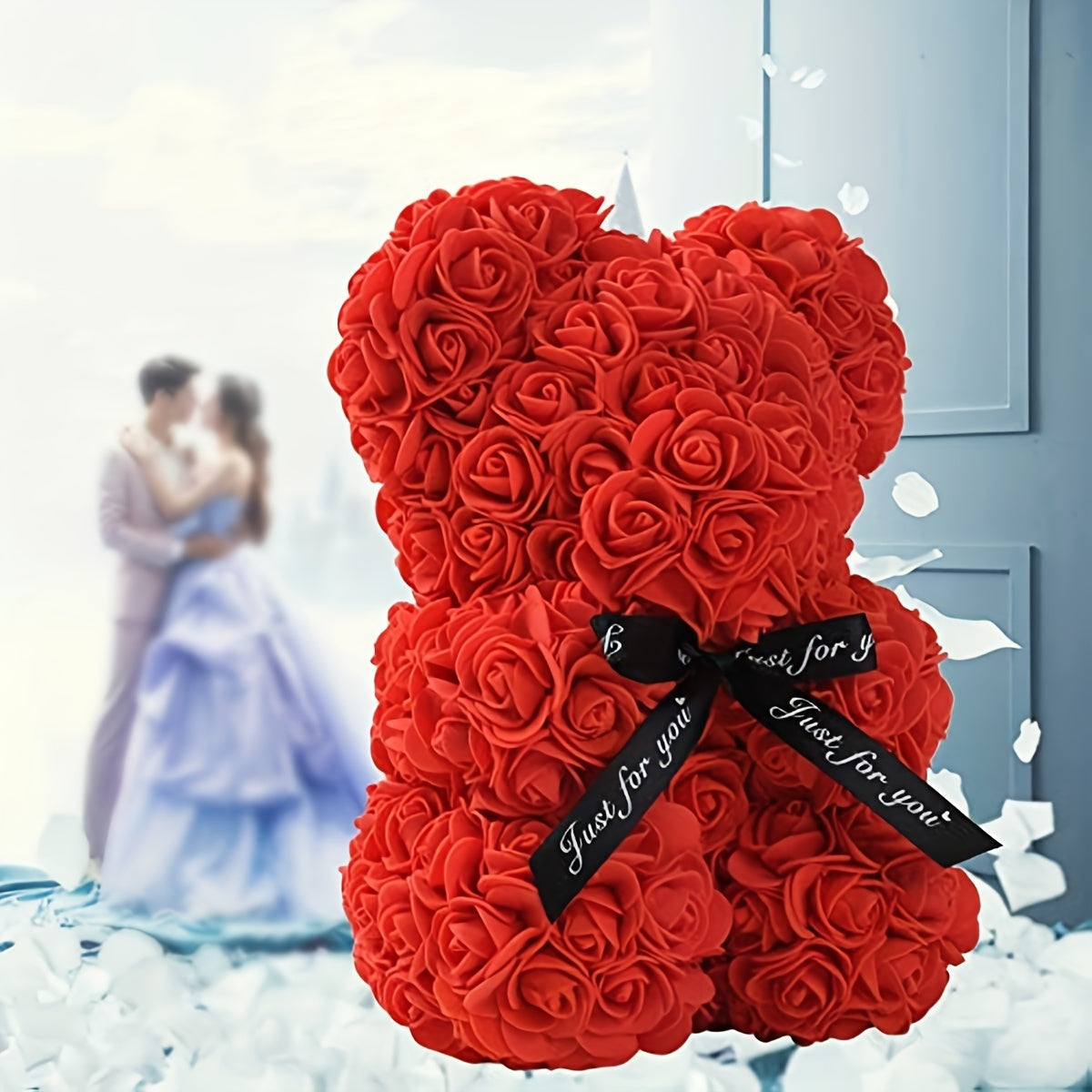 Immortal Rose Bear Artificial Flower Gift - DIY Flower by Extoril