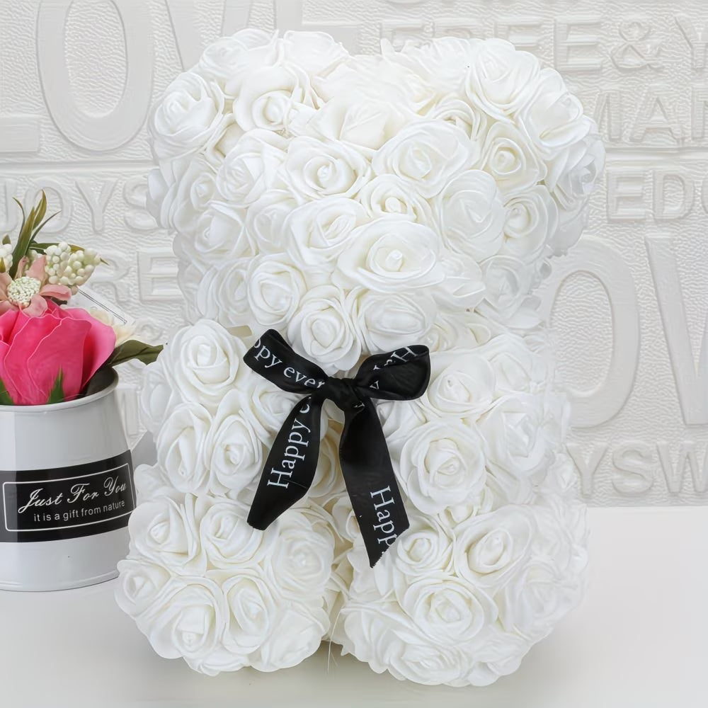 Immortal Rose Bear Artificial Flower Gift - DIY Flower by Extoril