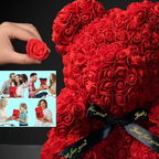 Immortal Rose Bear Artificial Flower Gift - DIY Flower by Extoril