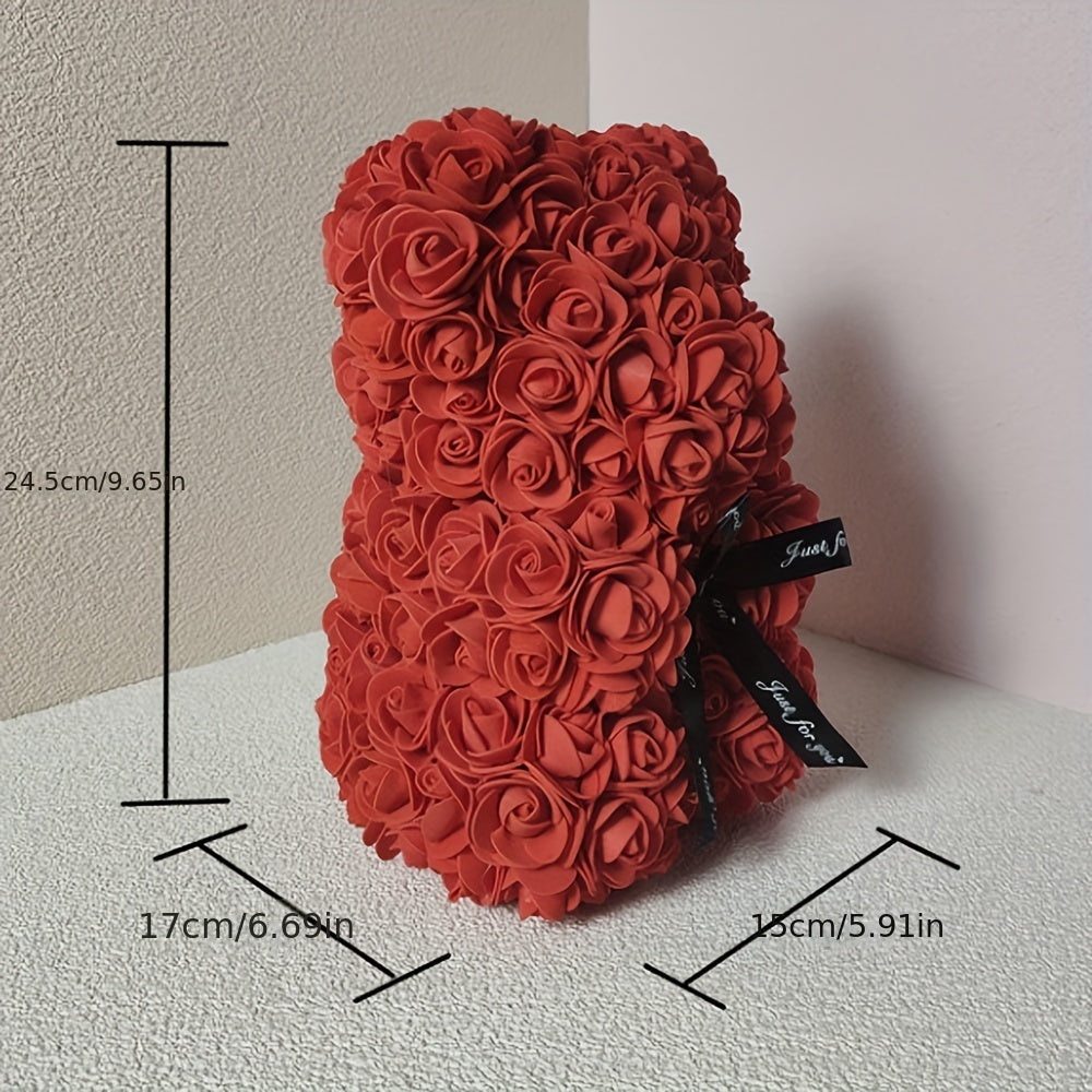Immortal Rose Bear Artificial Flower Gift - DIY Flower by Extoril