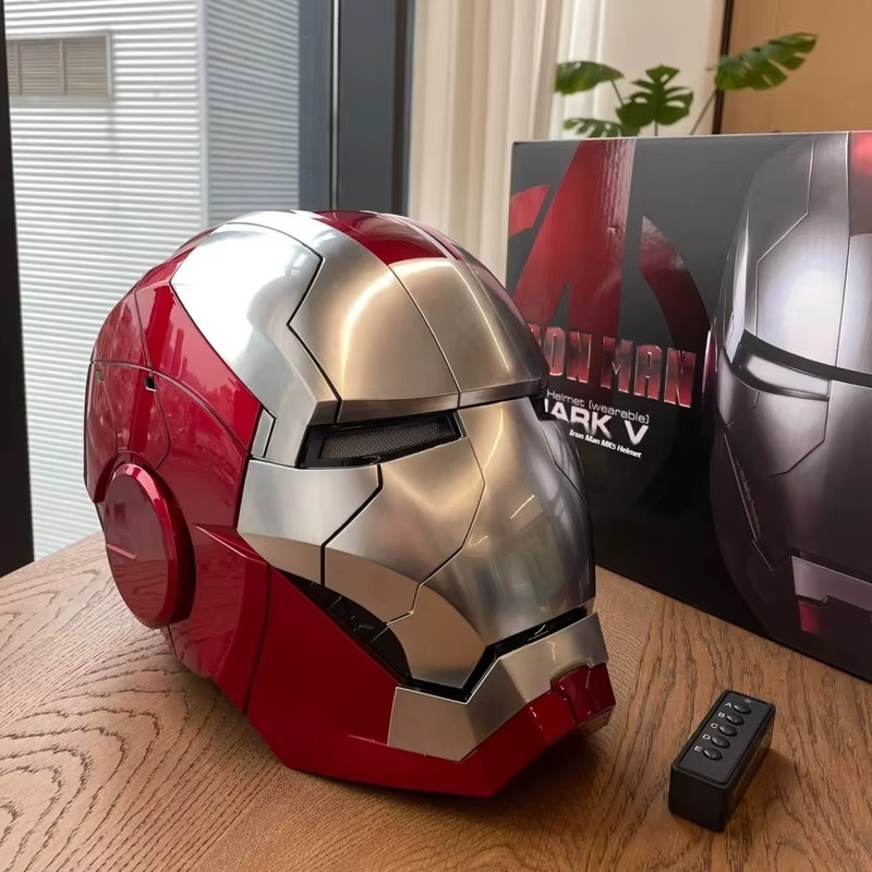 Iron Man MK5 Jarvis Helmet - Voice Activated Mask - Action Figure by Extoril