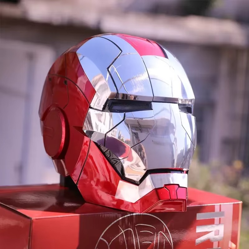 Iron Man MK5 Jarvis Helmet - Voice Activated Mask - Action Figure by Extoril