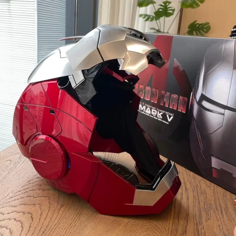 Iron Man MK5 Jarvis Helmet - Voice Activated Mask - Action Figure by Extoril