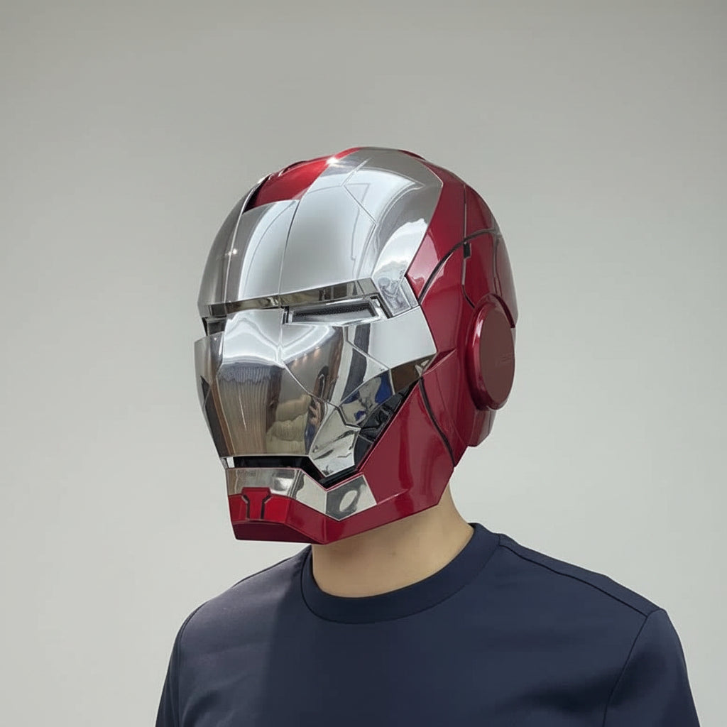 Iron Man MK5 Jarvis Helmet - Voice Activated Mask - Action Figure by Extoril