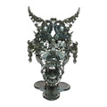 DIY 3D Mechanical Punk Hannya Japanese Ghast Mask Metal Puzzles Assembly Model - 3d metal puzzle by Extoril