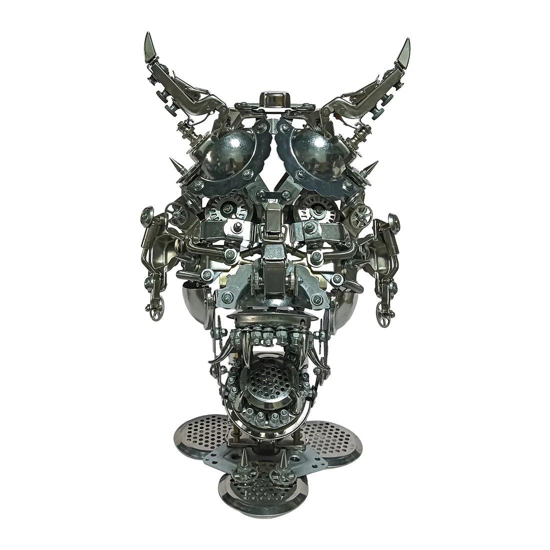DIY 3D Mechanical Punk Hannya Japanese Ghast Mask Metal Puzzles Assembly Model - 3d metal puzzle by Extoril